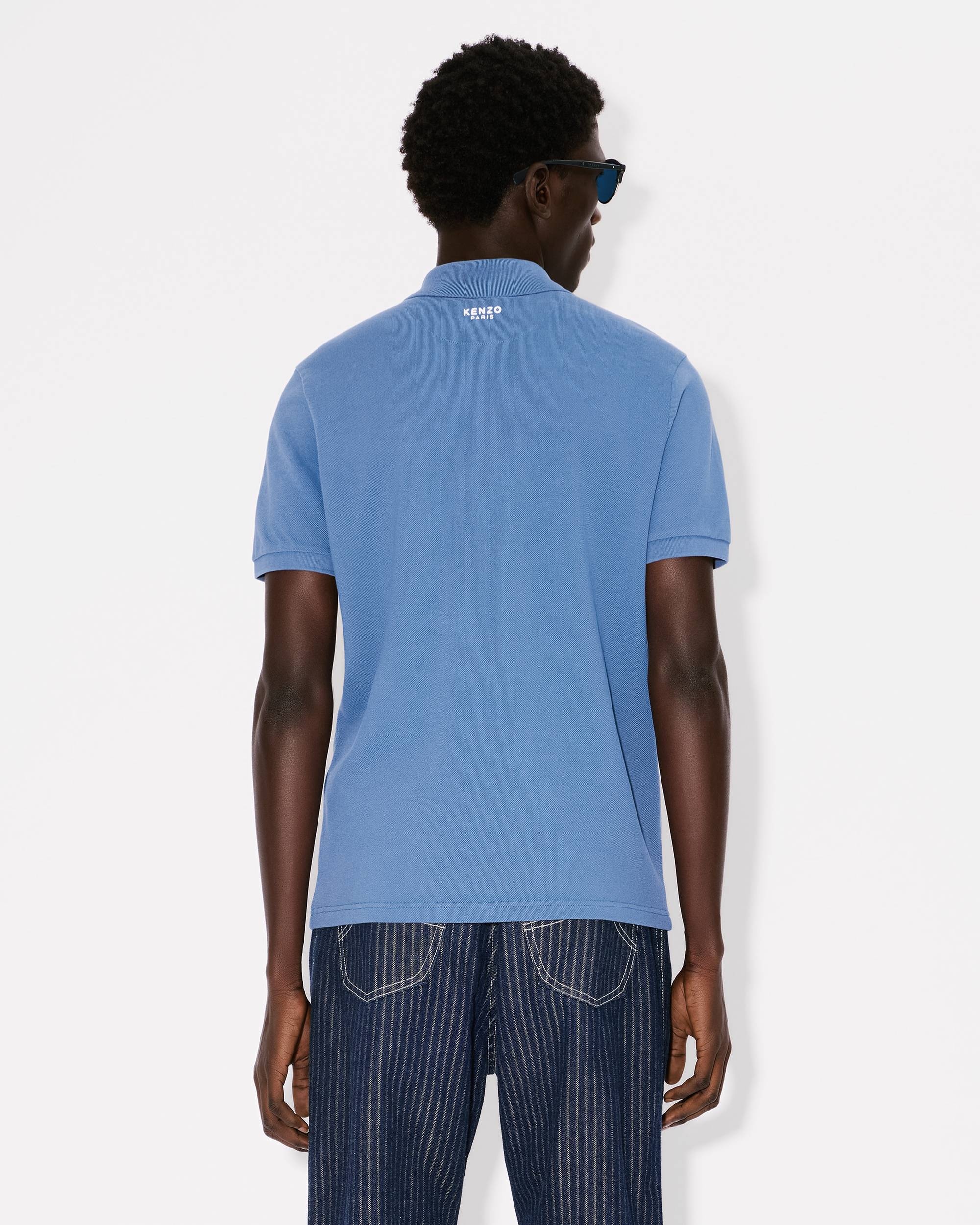 'KENZO Pop' embroidered slim polo in cotton - 4