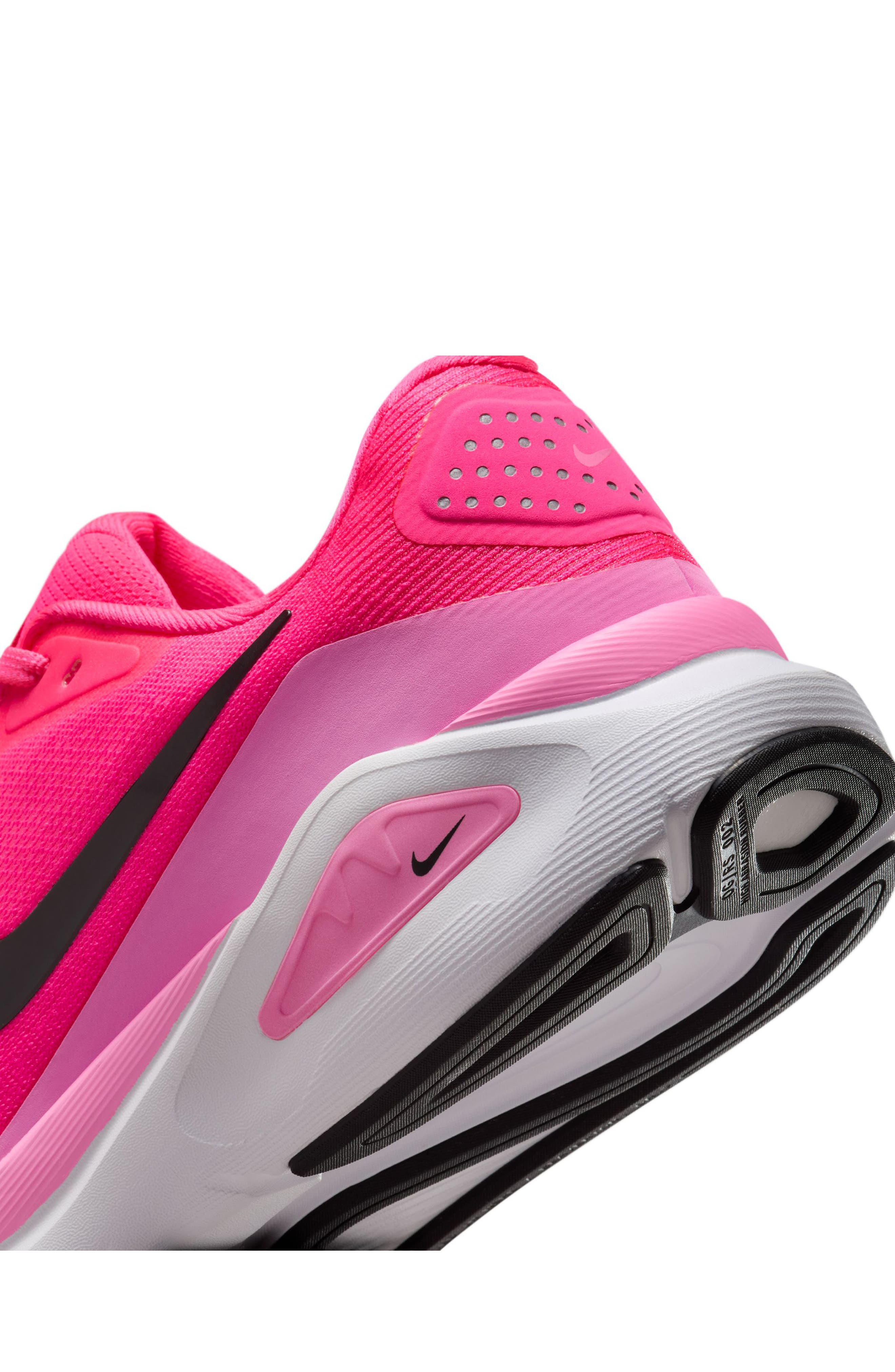 Nike Structure 26 Running Shoe in Hyper Pink/Black/Pink/White at Nordstrom - 8