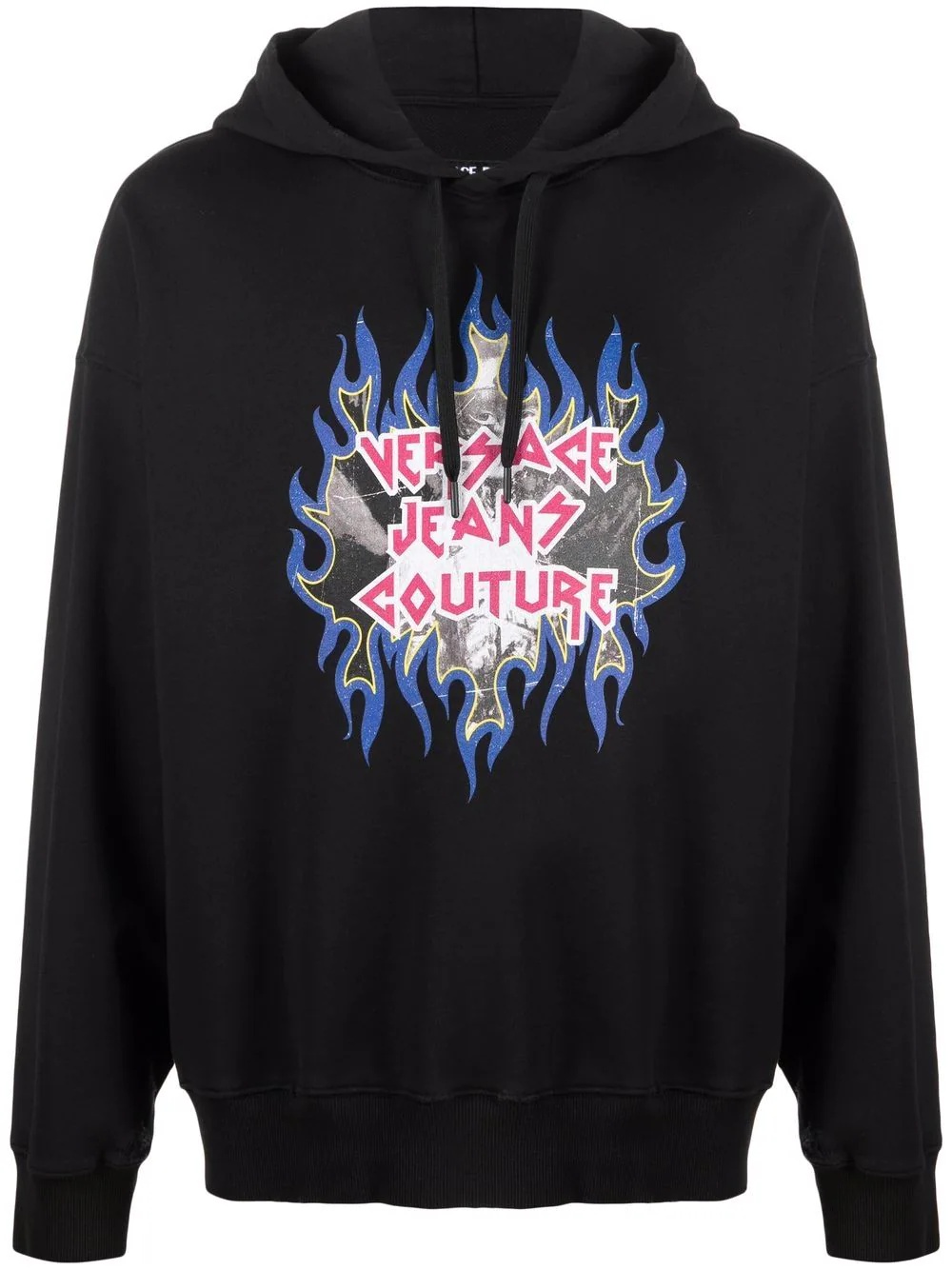 Rock logo-print hoodie - 1