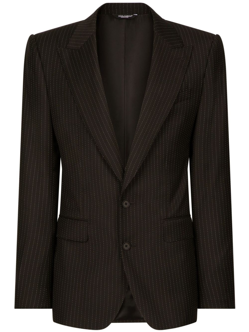 pinstripe wool blazer - 1