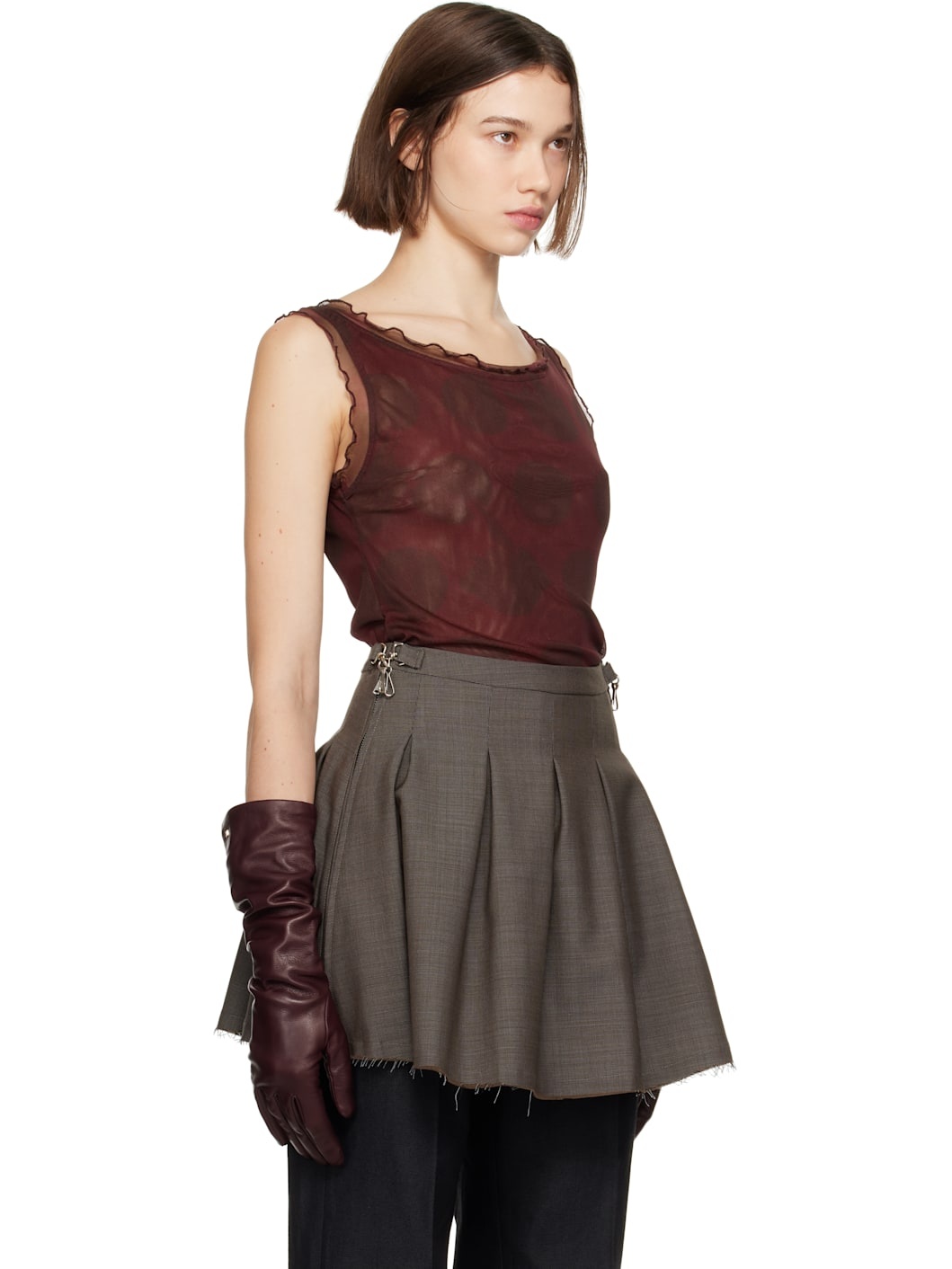 Burgundy Perfect Tank Top - 2