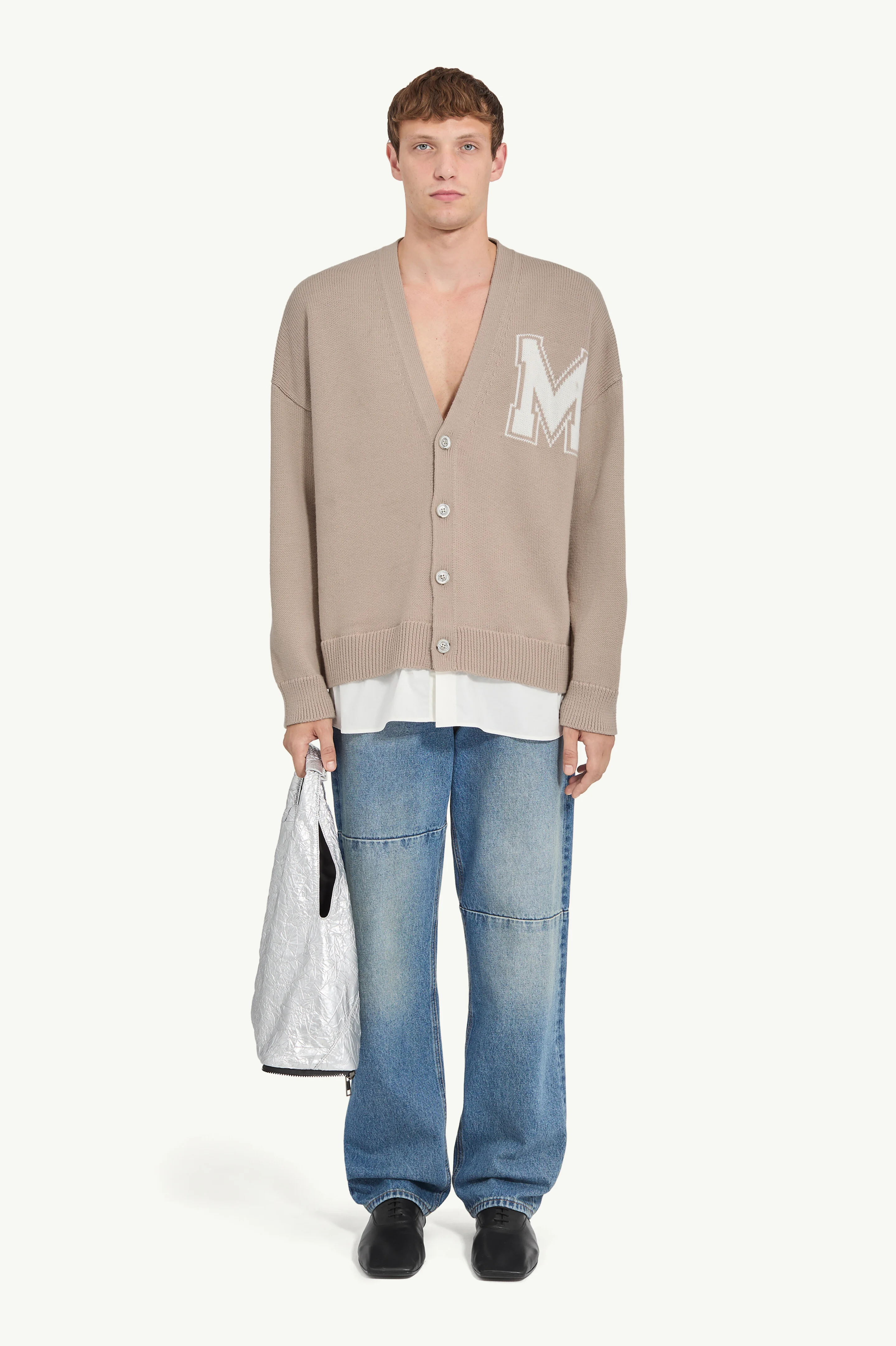 Two-in-one knit cardigan - 1