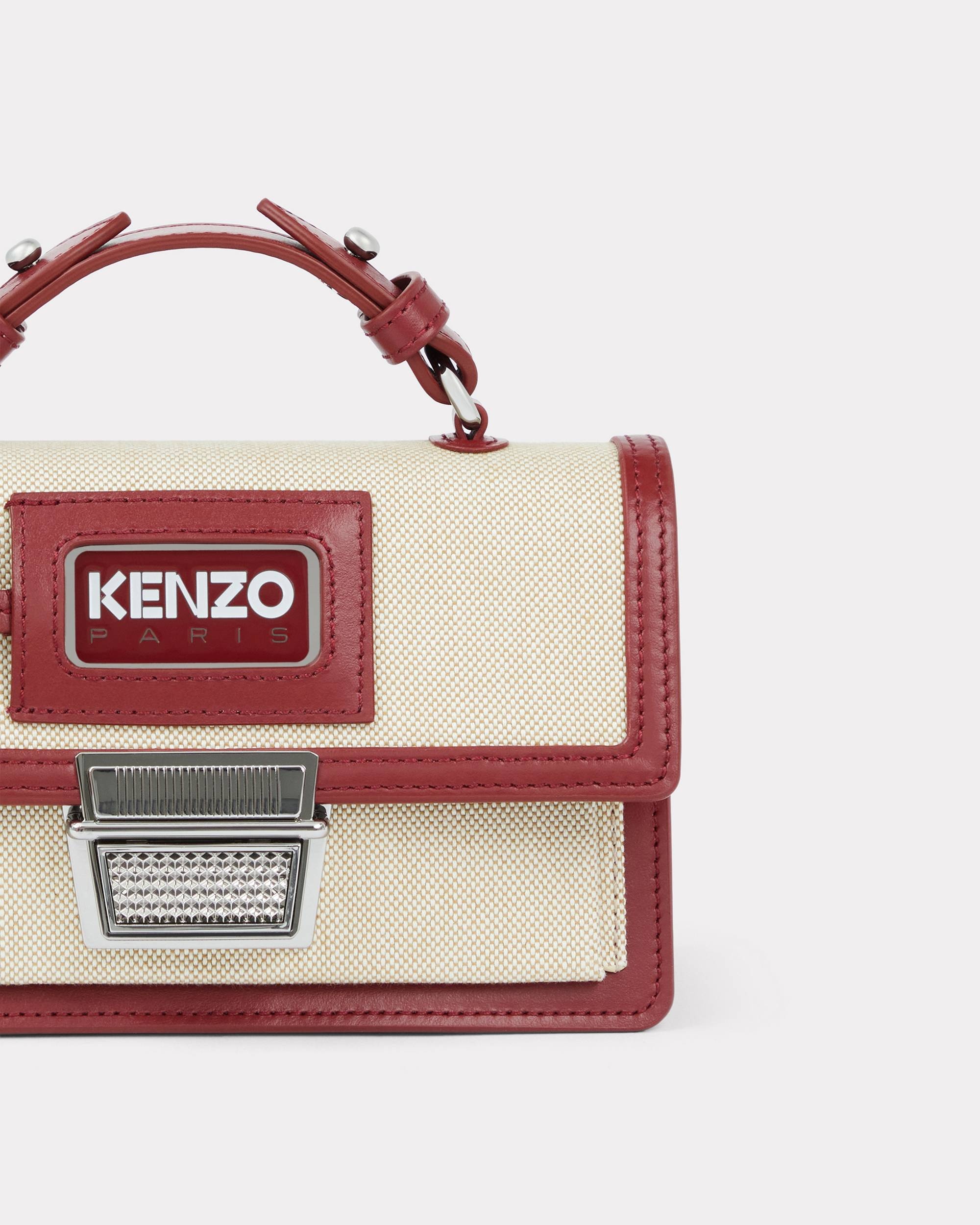 'Rue Vivienne' miniature bi-material bag with strap - 3