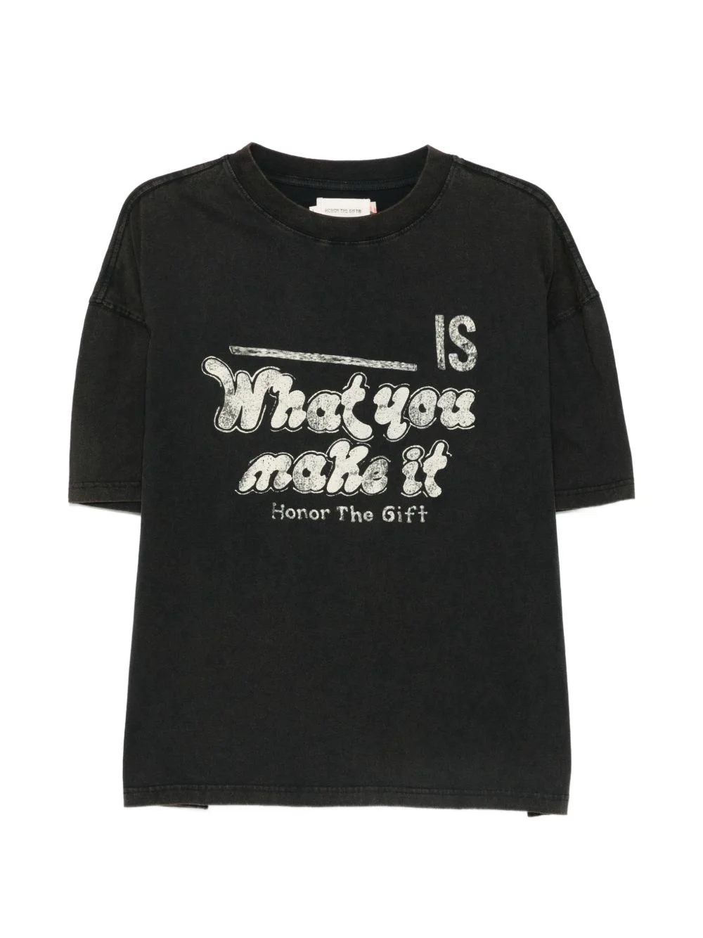 What You Make It crew-neck graphic T-shirt - 1