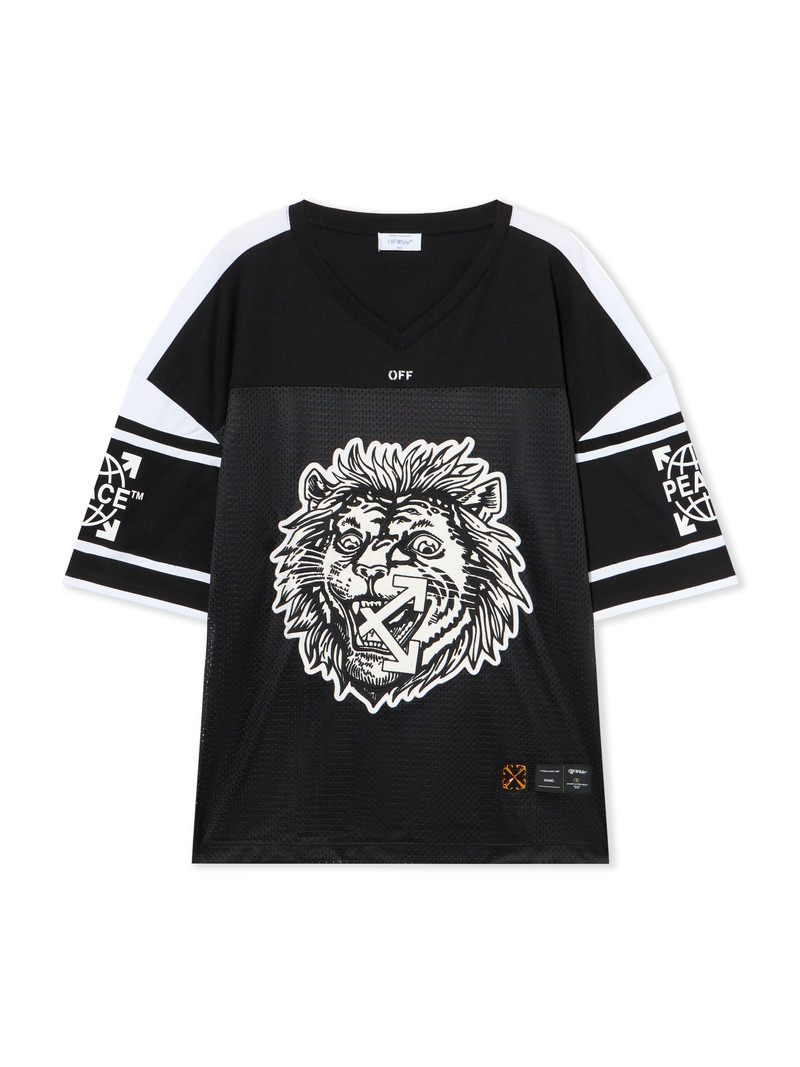 Lion Mesh Football Tee 1