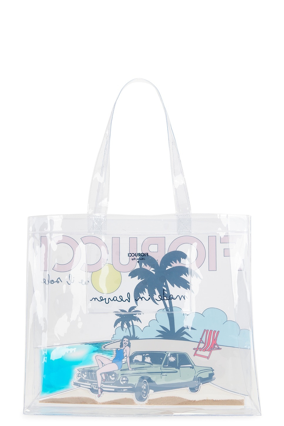 Beach Print PVC Tote Bag - 2