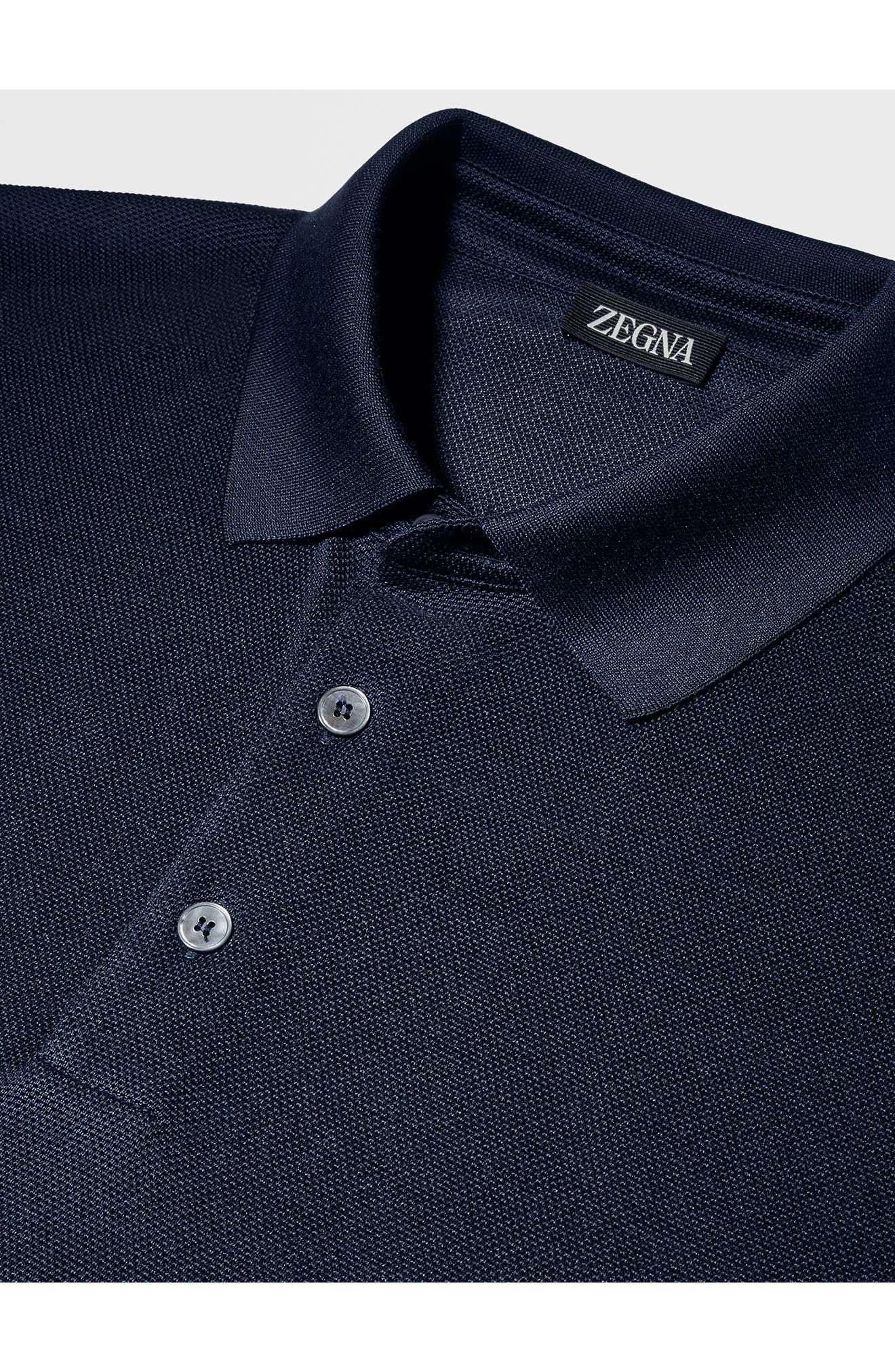 Honeycomb Short Sleeve Silk Polo - 4