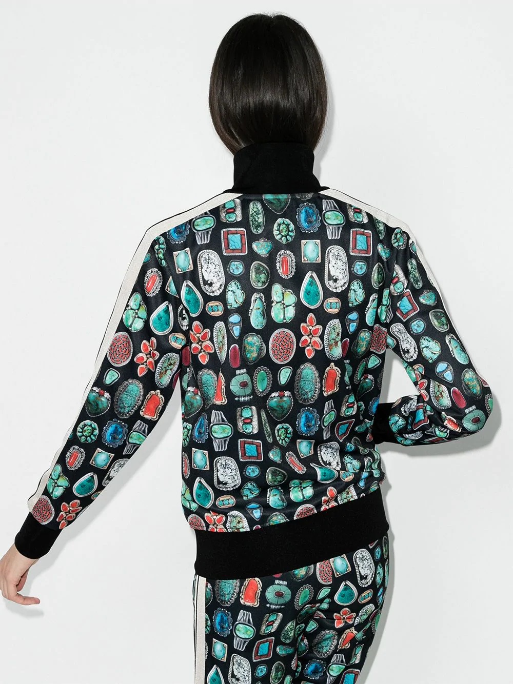 jewel pattern track jacket - 3