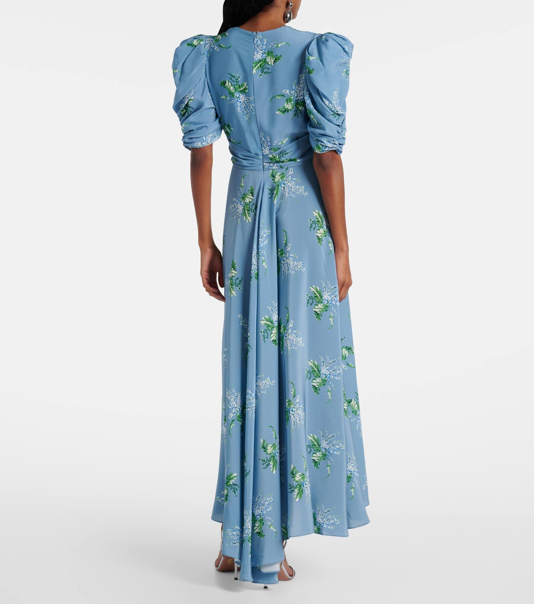 Floral silk cocktail dress - 3