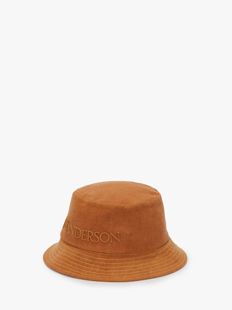 JW Anderson CANVAS BUCKET HAT WITH LOGO outlook