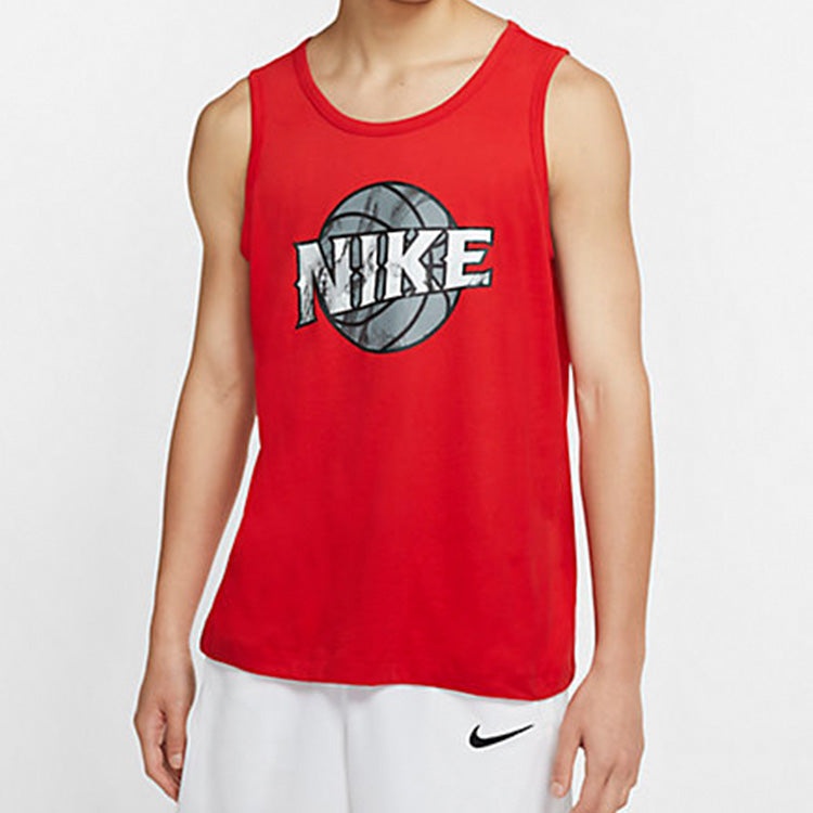 Men's Nike Dri-FIT Printing Red Basketball Jersey/Vest CD1293-657 - 3