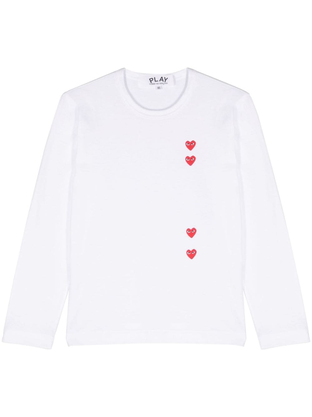 heart-print cotton T-shirt - 1