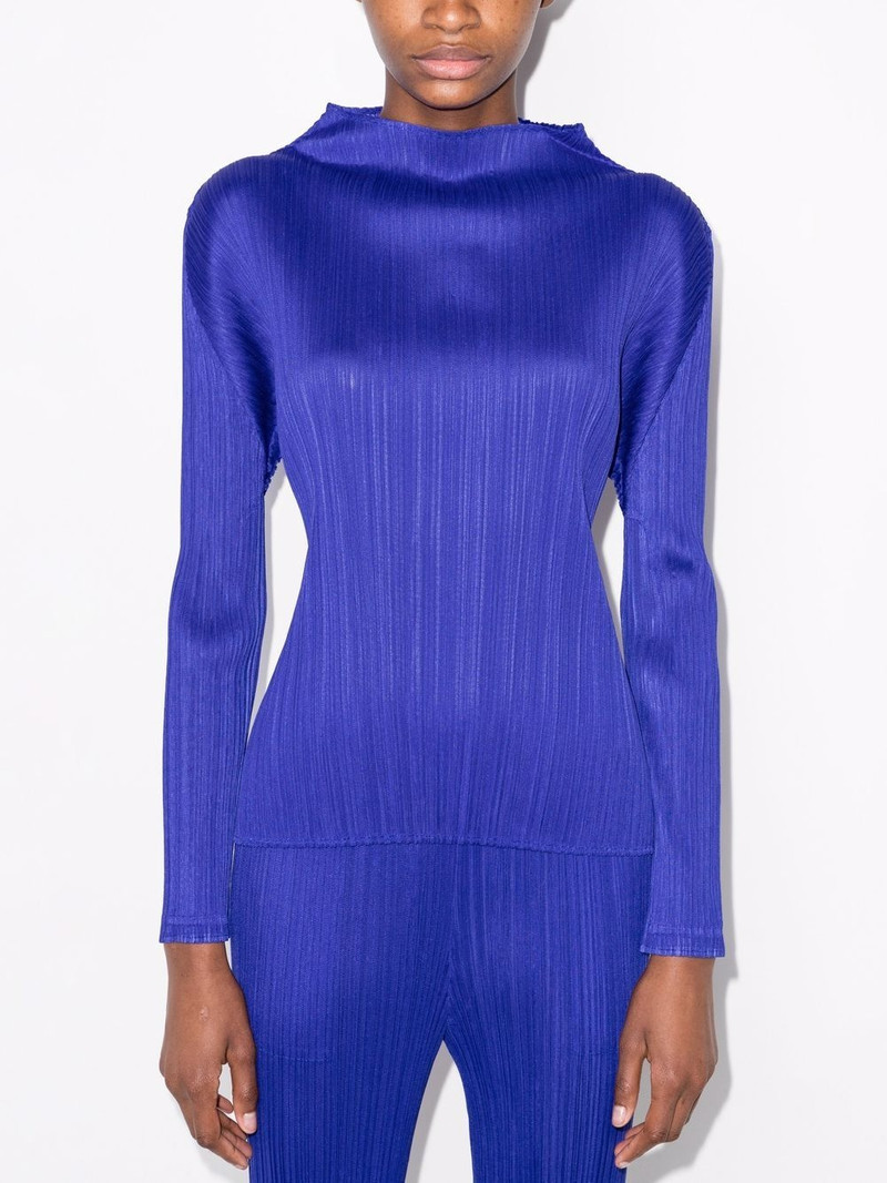 Pleats Please Issey Miyake Monthly Colours January plissé-effect top outlook
