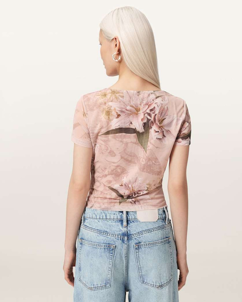 GABBY SLIM FIT FLORAL MESH TOP 8