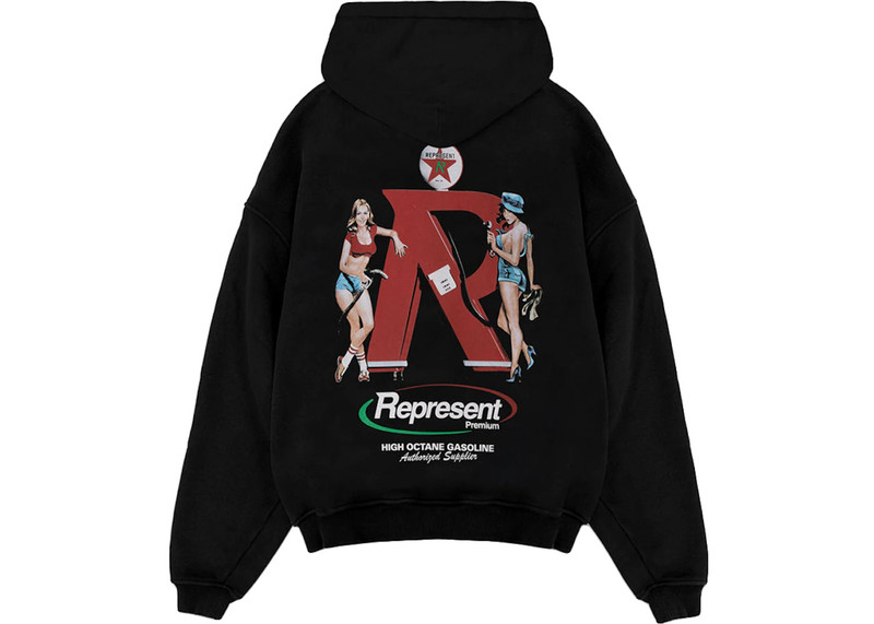 REPRESENT Represent Represent Premium Hoodie Off Black outlook