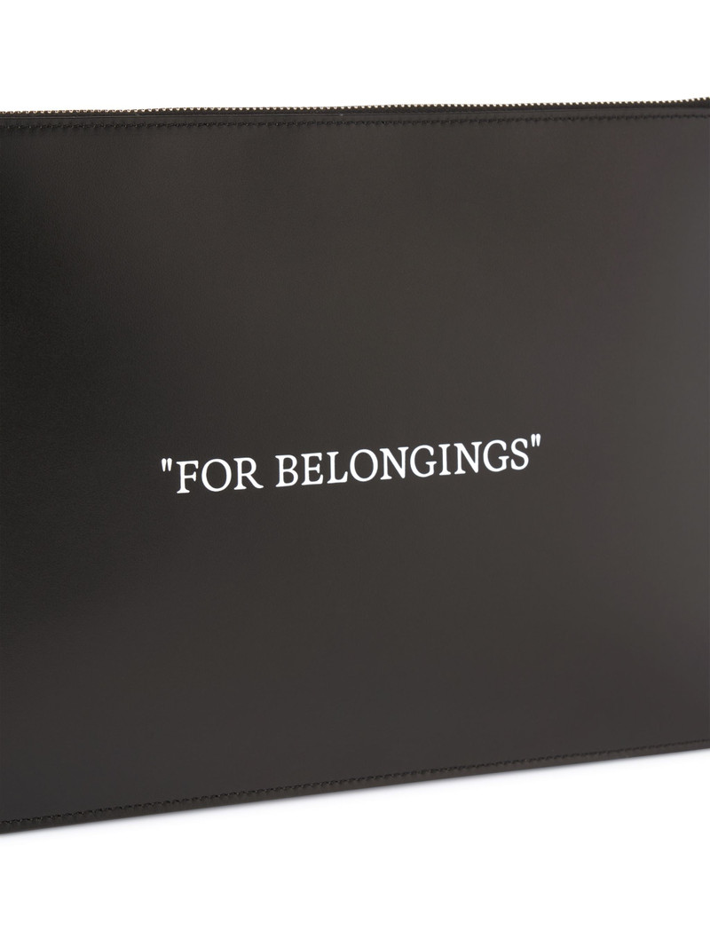 Black Quote Flat Pouch 5