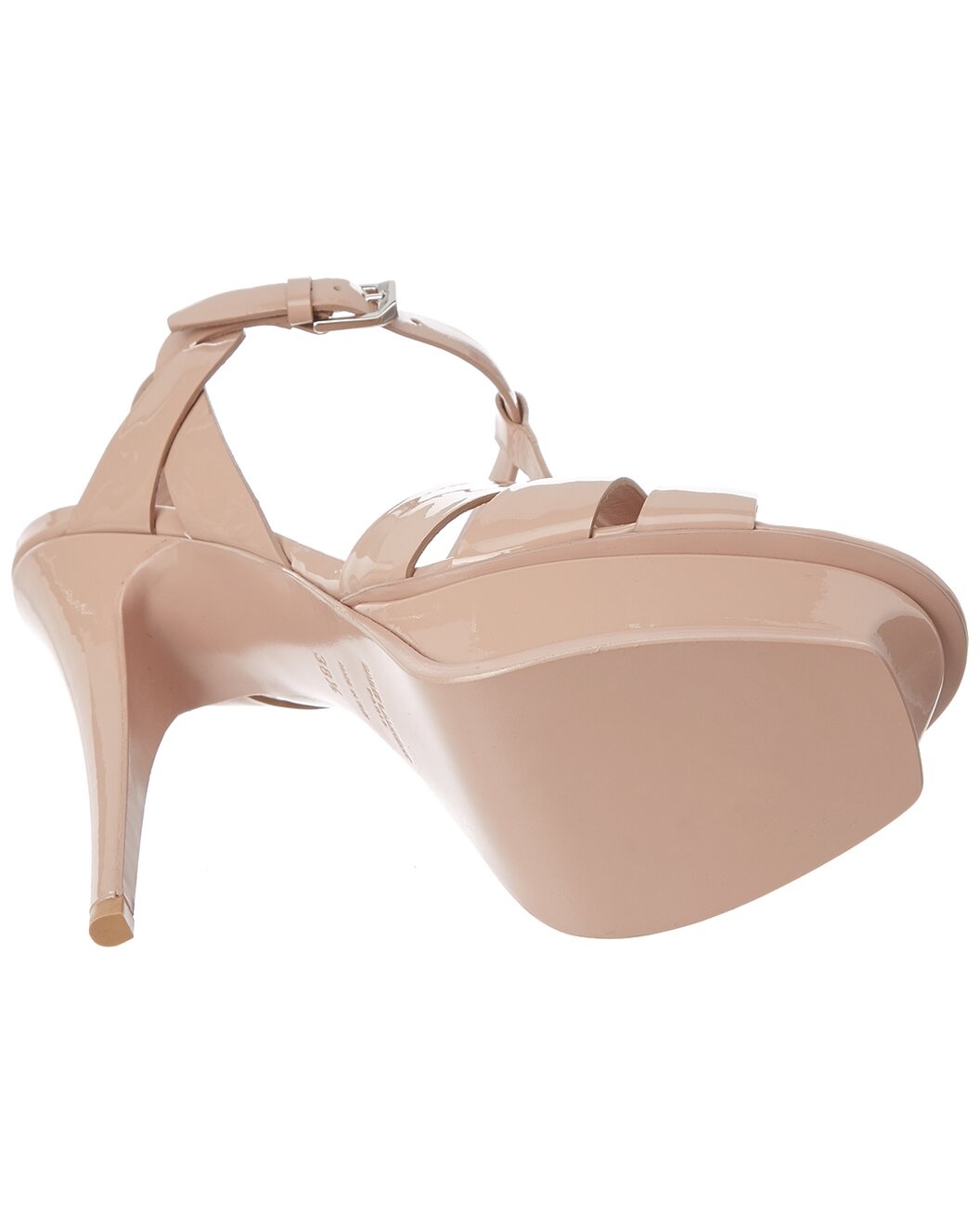 Saint Laurent Tribute 105 Patent Platform Sandal - 4