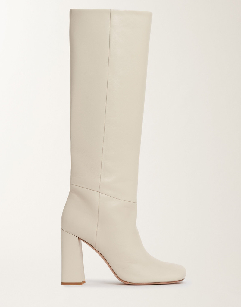 Nappa leather heeled high boots 1