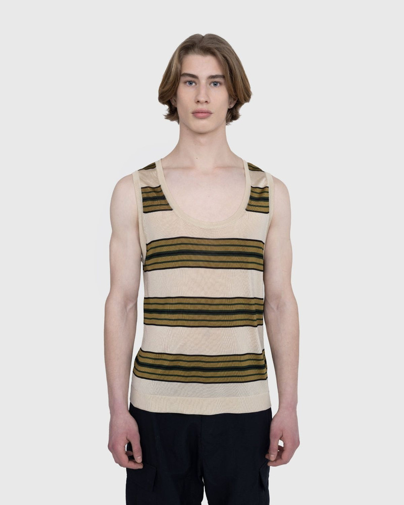 Dries Van Noten Dries van Noten – Milenco Striped Tank Top Vanille outlook