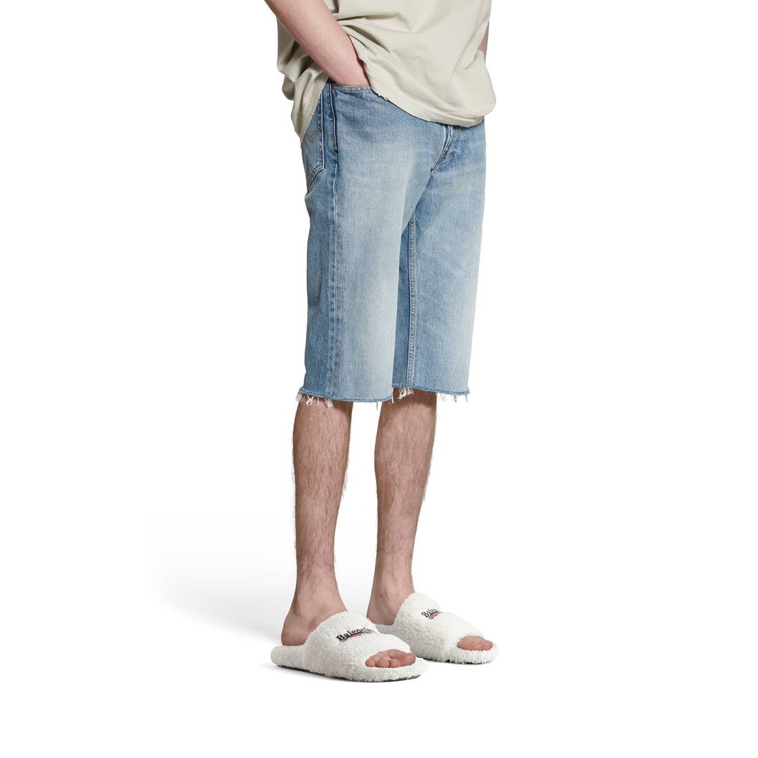Slim Shorts in Blue - 5