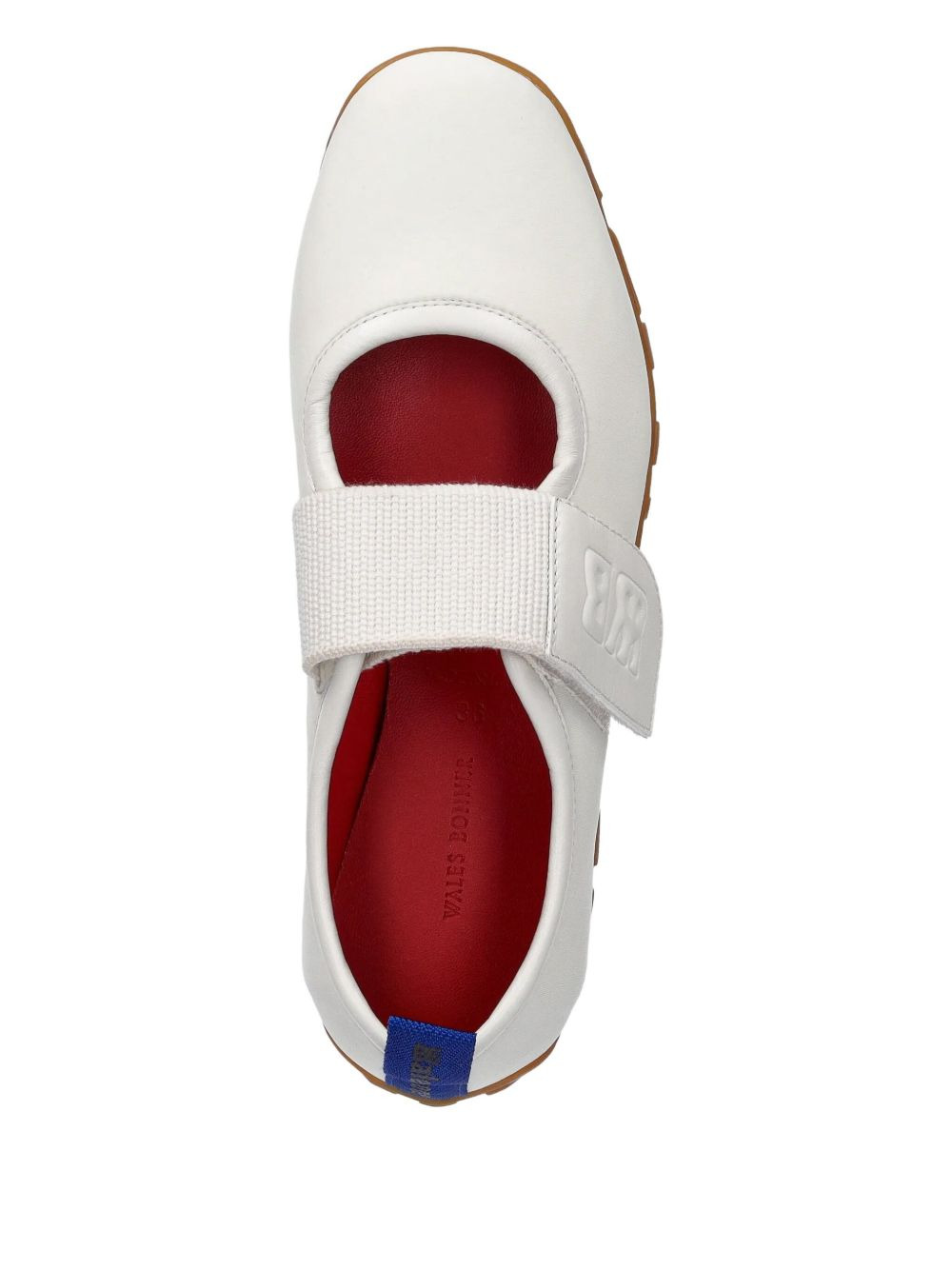 leather strap ballet flats - 3