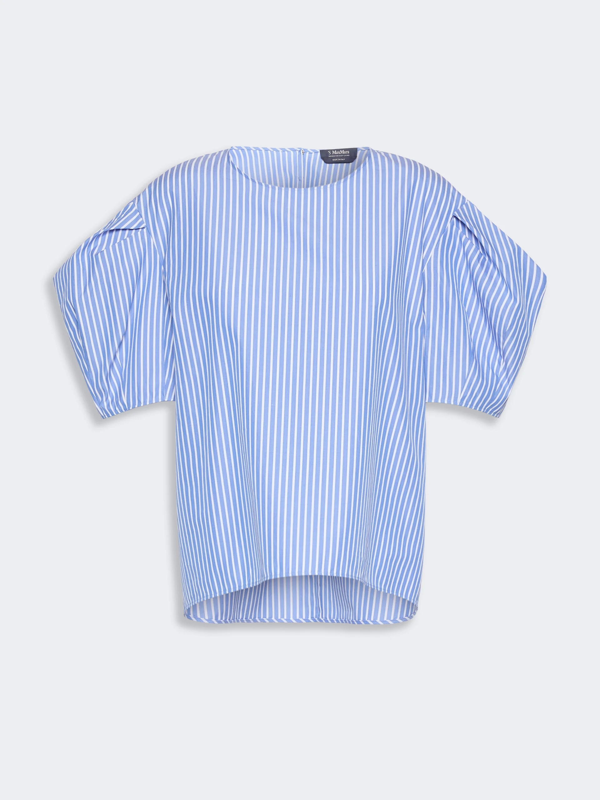 SABRINA Cotton poplin blouse - LIGHT BLUE - 1