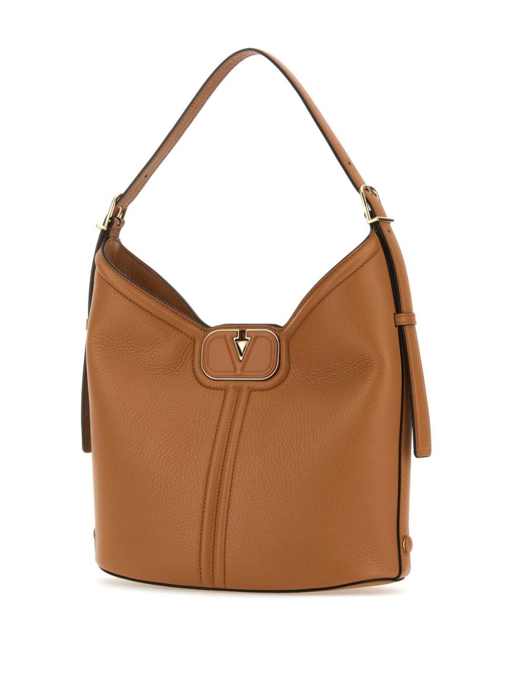 VLogo leather tote bag - 3