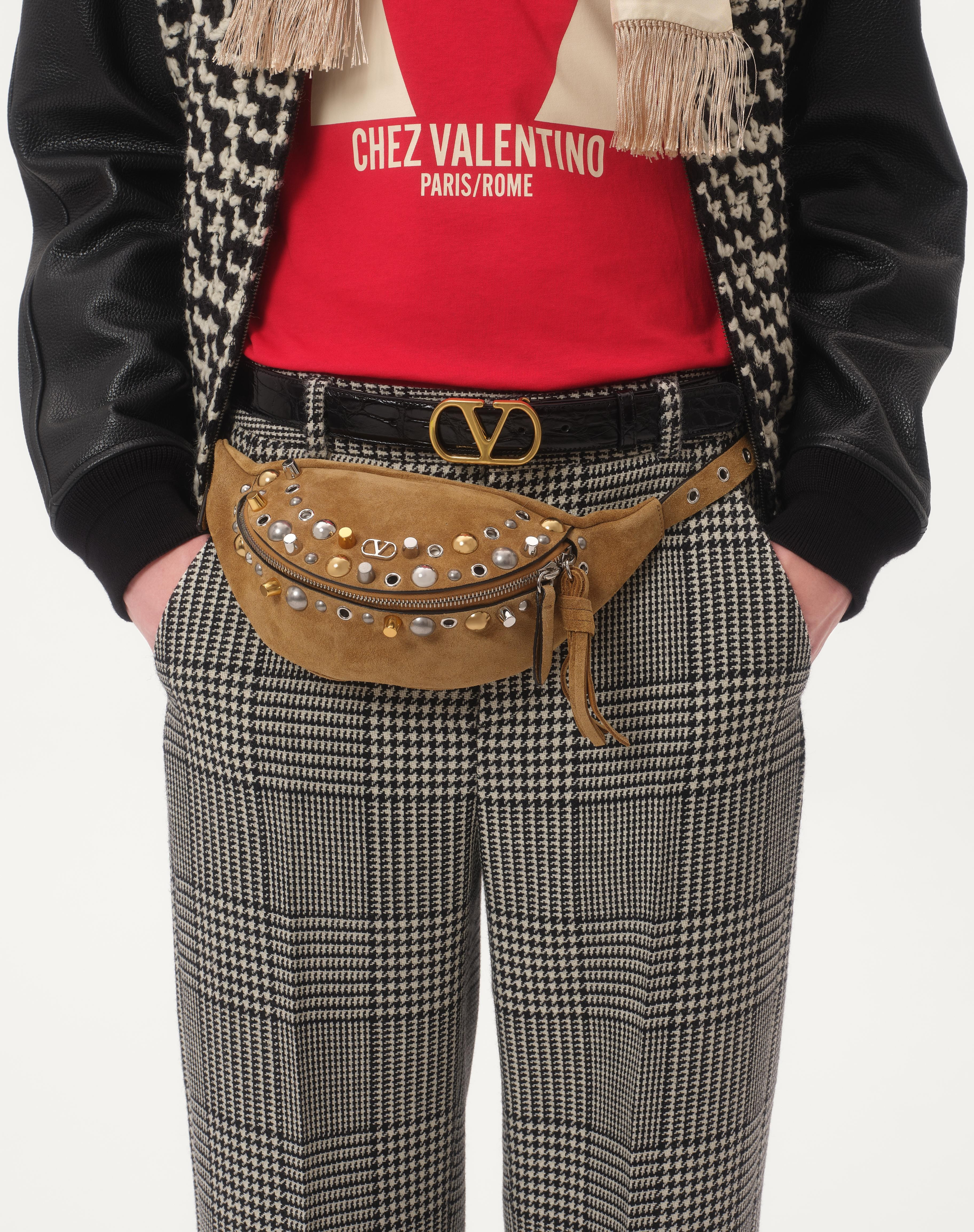 COTTON T-SHIRT WITH CHEZ VALENTINO PRINT - 3