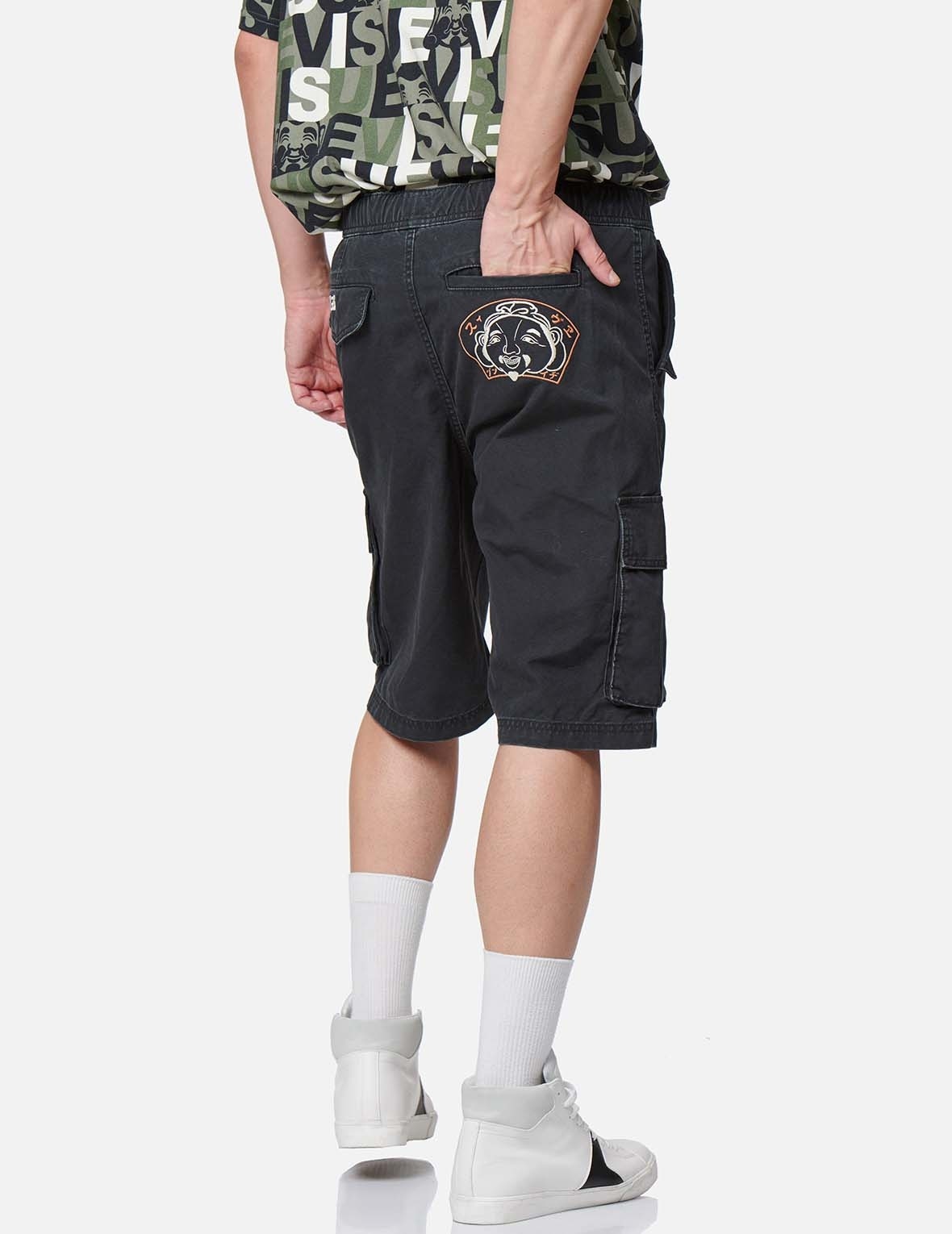 GODHEAD EMBROIDERY CARGO SHORTS - 3