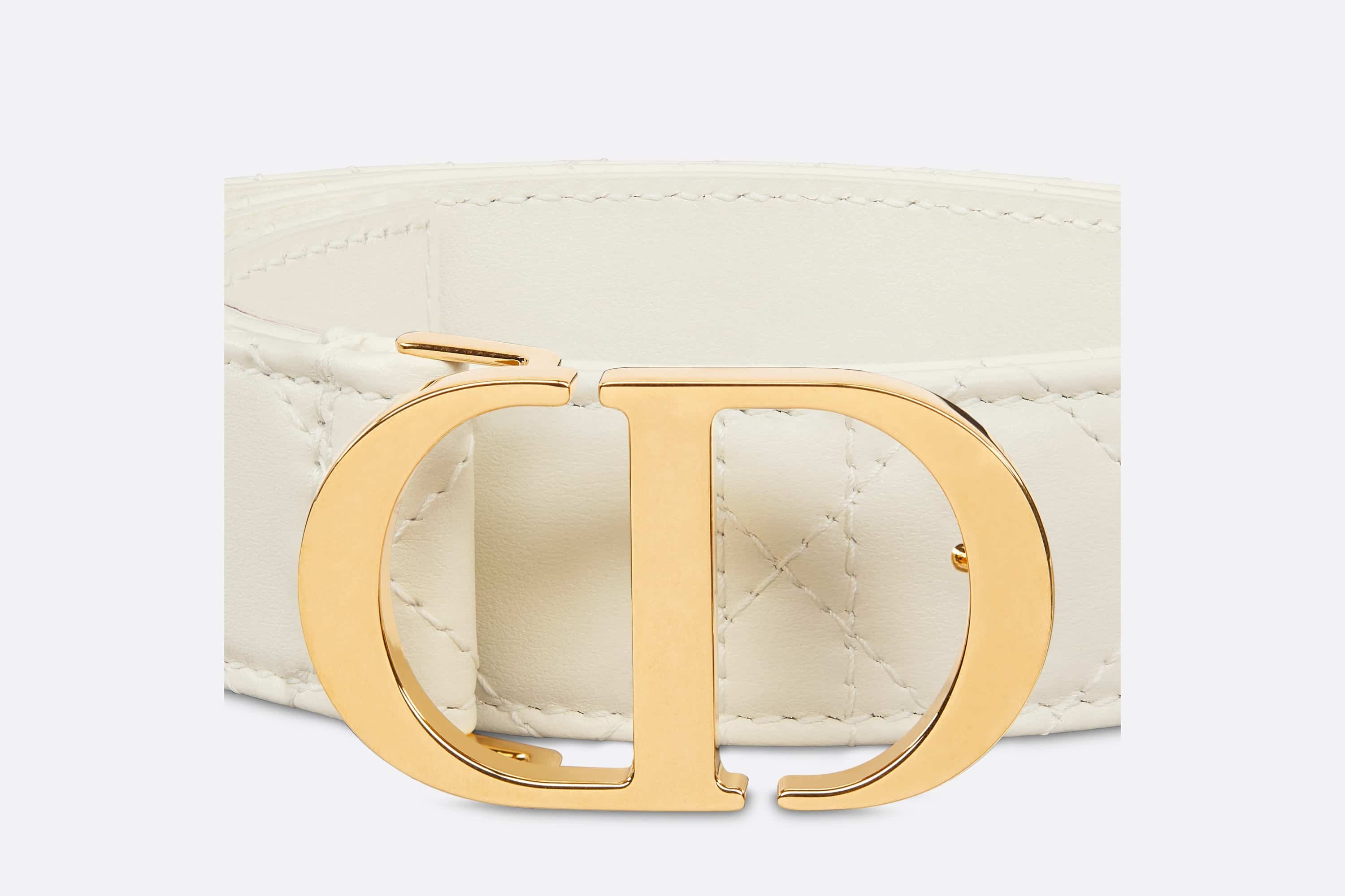 30 Montaigne Treasure Belt Black Smooth Calfskin, 20 MM | DIOR