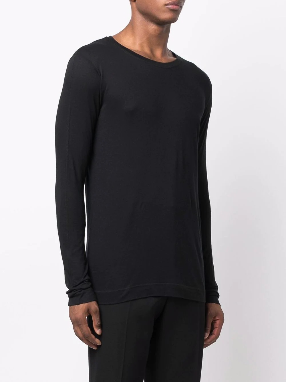 long-sleeved tonal T-shirt - 3