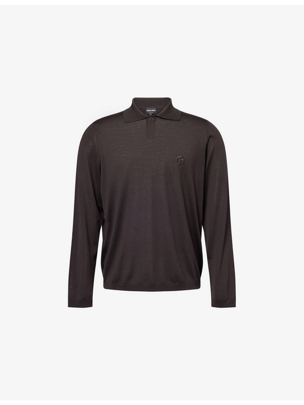Logo-Embroidered Fine-Knit Wool Polo Shirt - 1