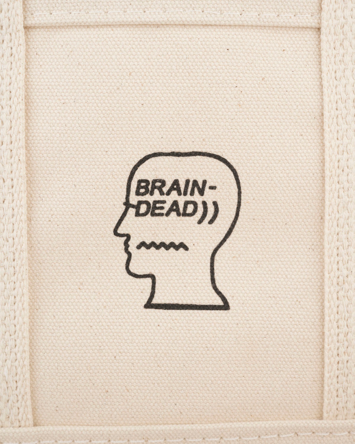 Brain Dead x Steele Logohead Canvas Mini Tote - Natural - 5