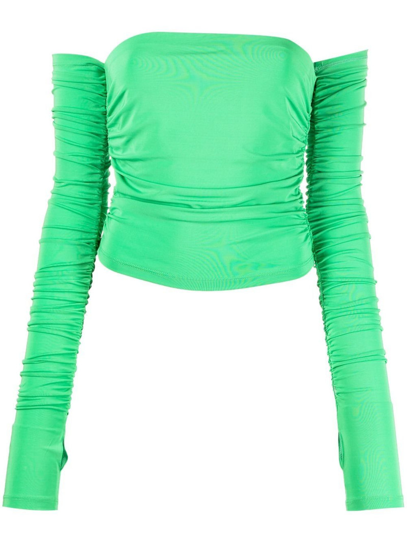 Off-Shoudler Draped top 1