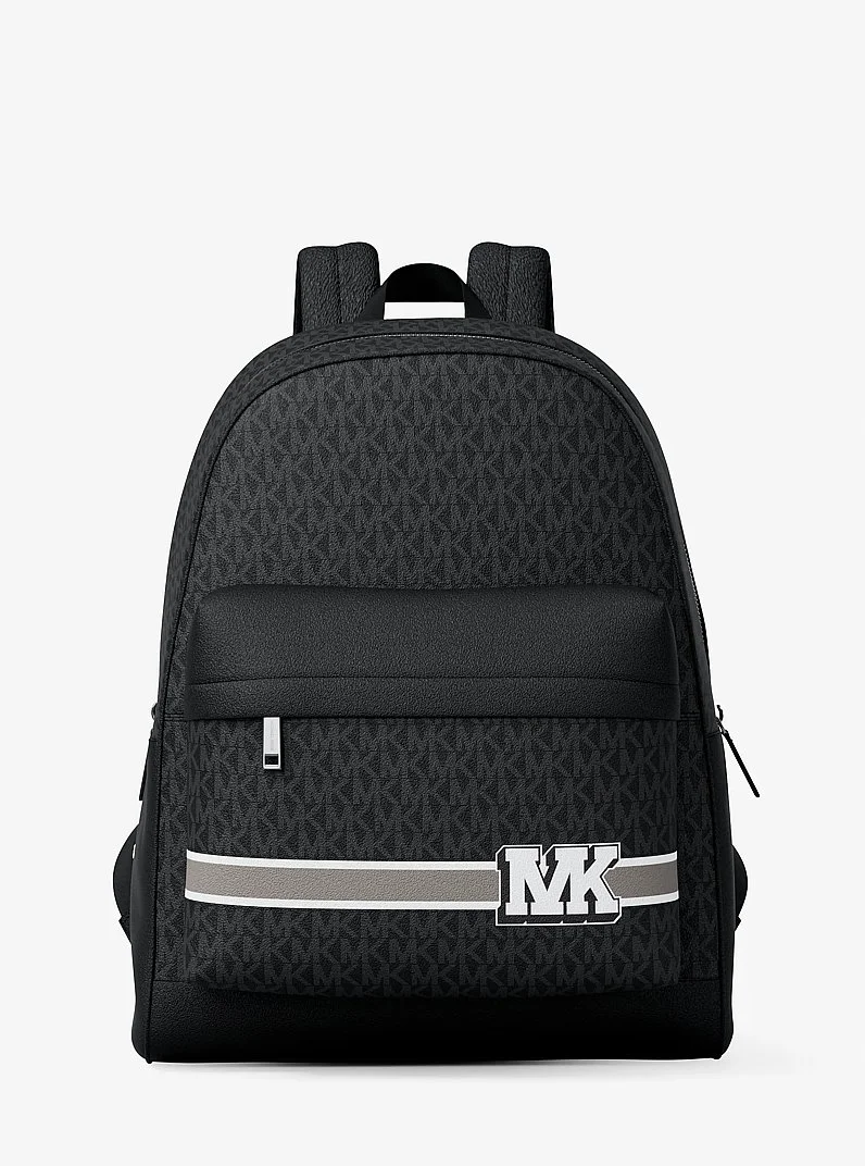 Pacey Embellished Striped Signature Logo Backpack - 1