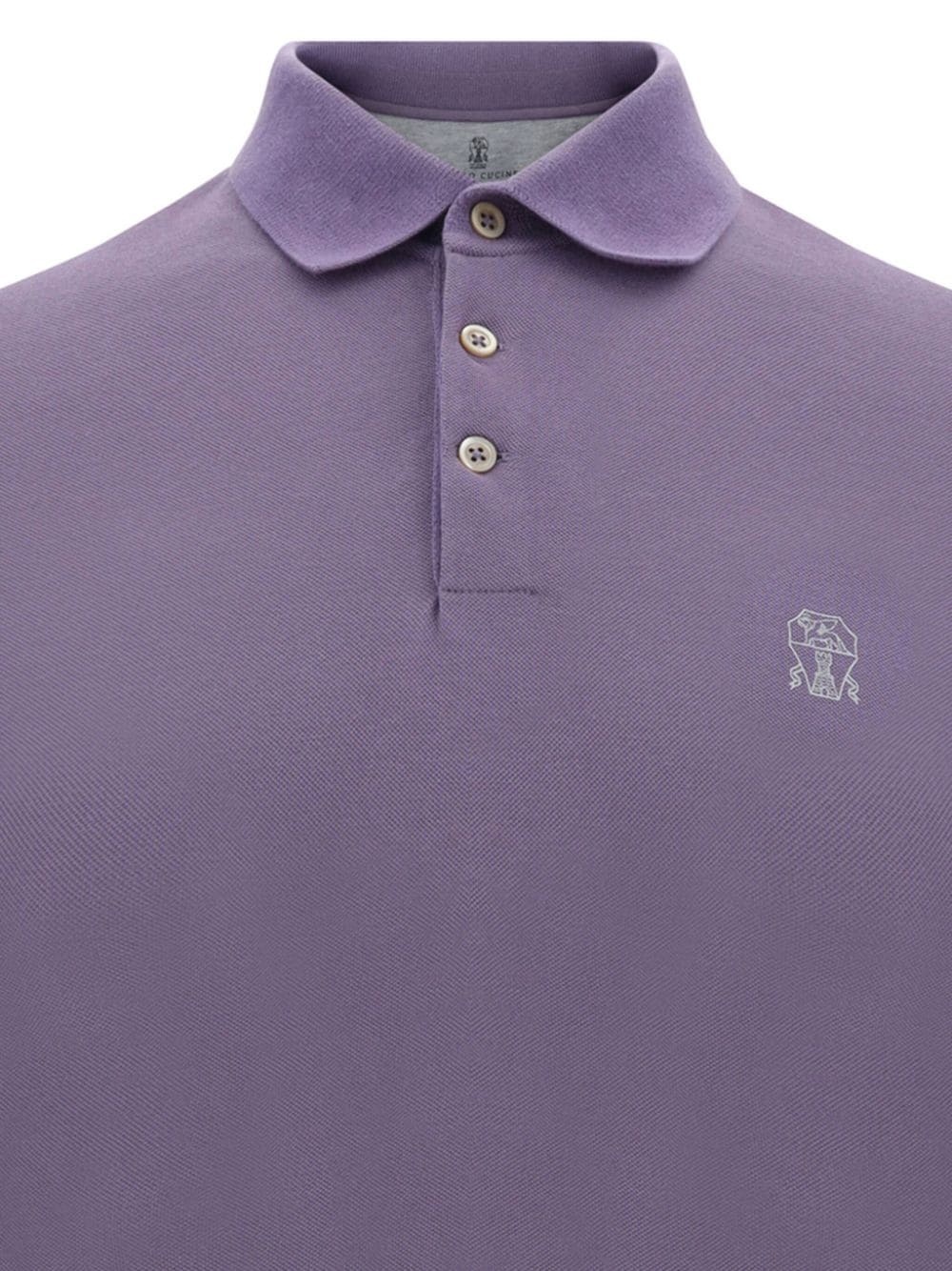 Logo-embroidered polo shirt - 2