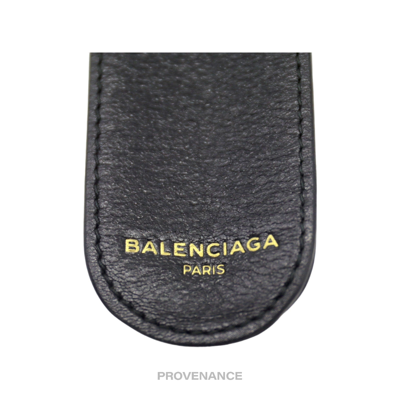 Balenciaga Slap Bracelet - Black Leather - 3