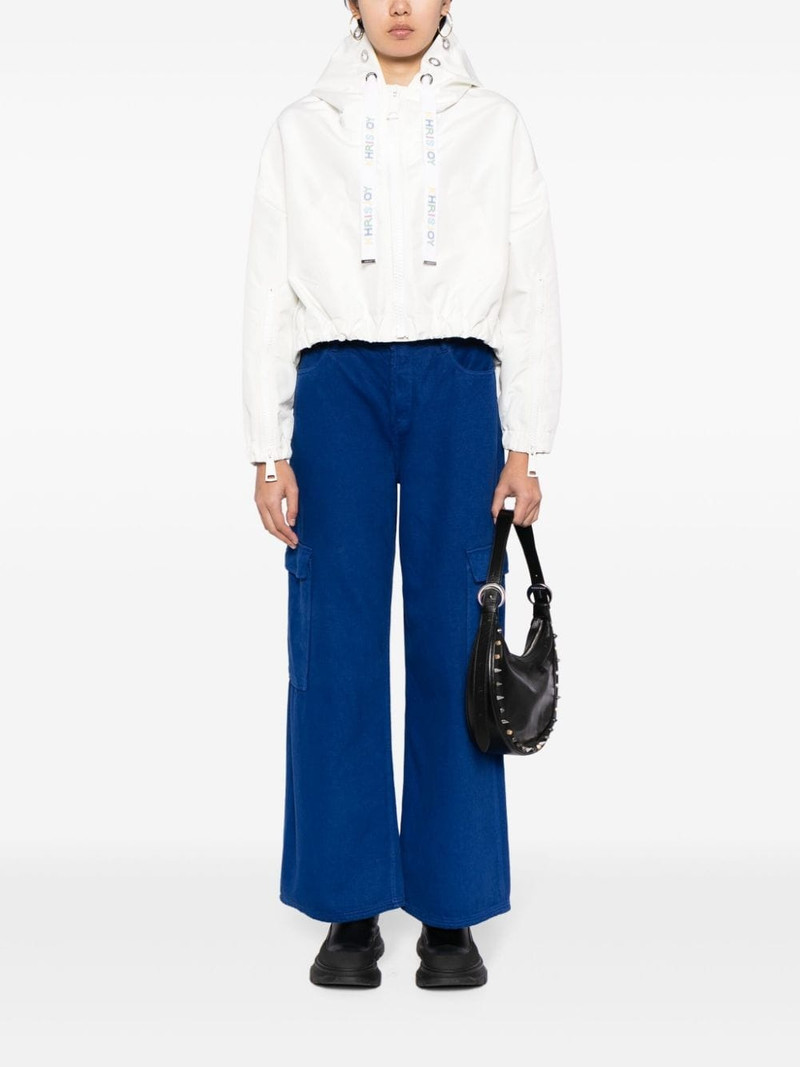 Khrisjoy hooded cropped windbreaker outlook