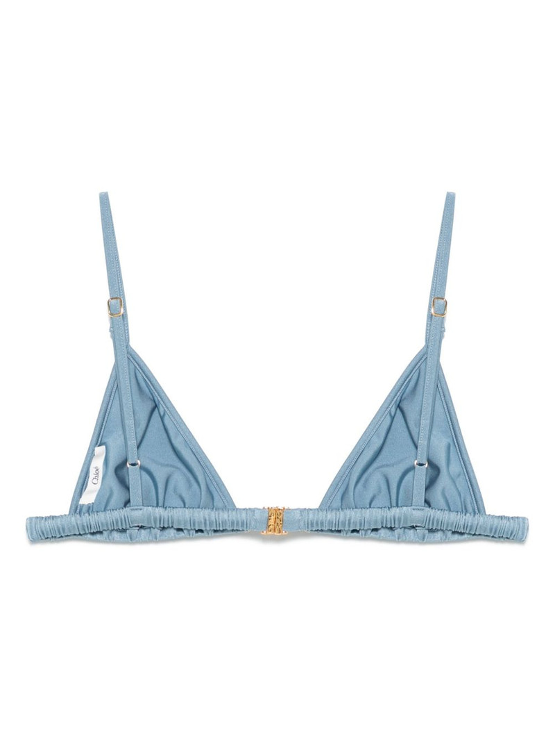 Chloé logo-lettering bikini top outlook