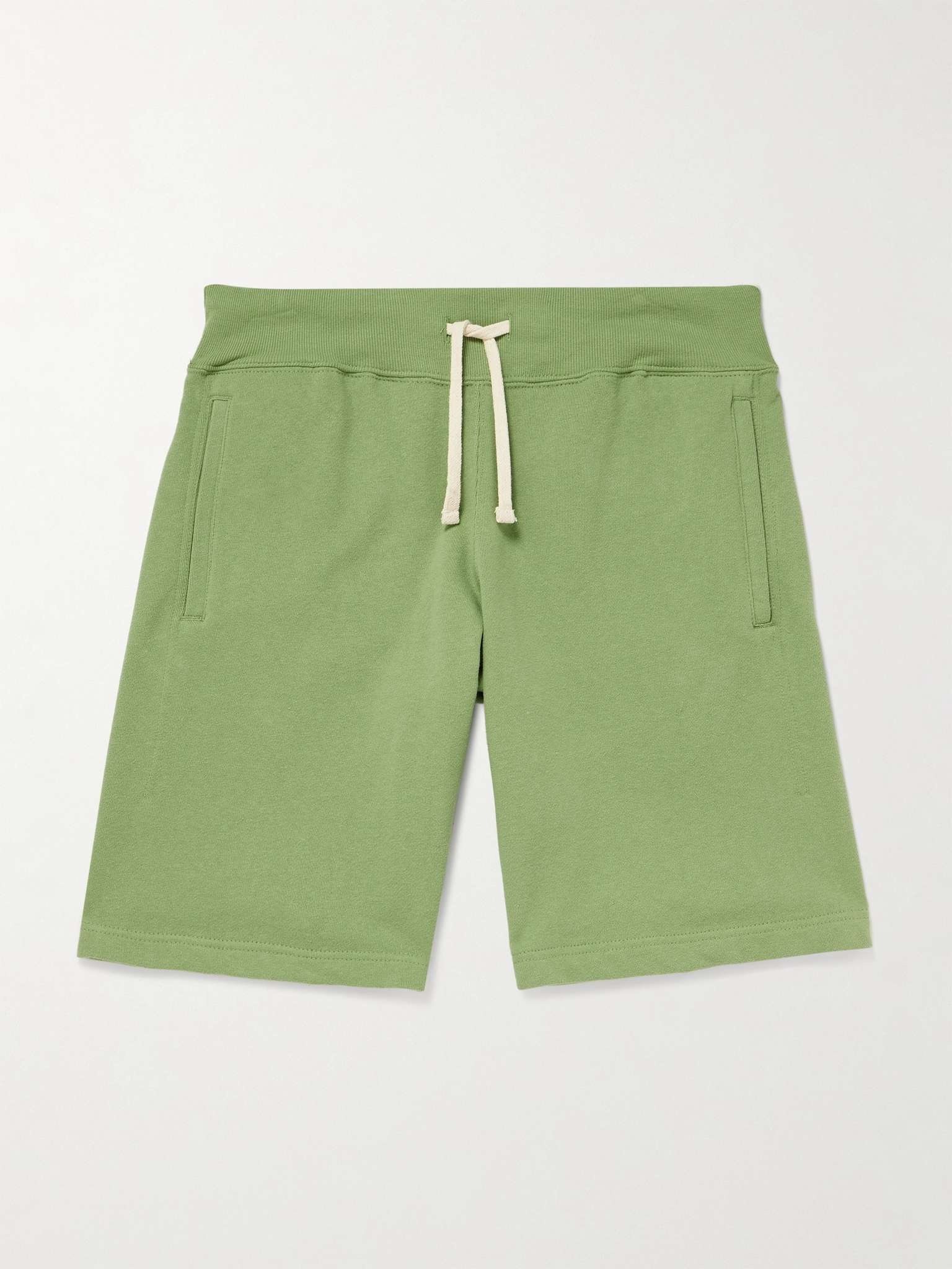 Wide-Leg Cotton-Jersey Drawstring Shorts - 1