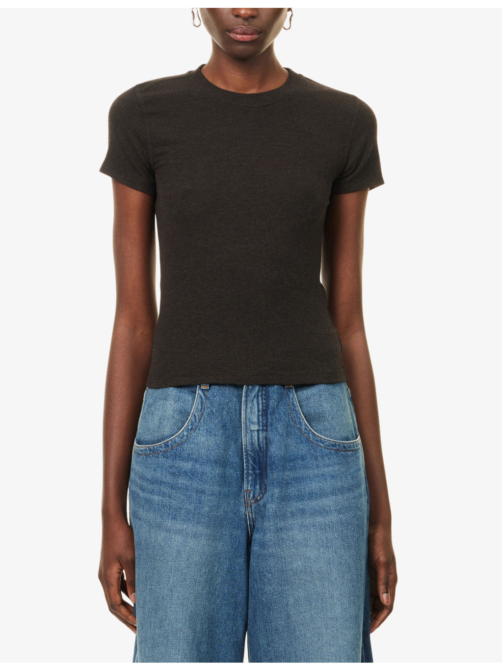 The Rib Baby Tee Modal-Jersey Top - 3