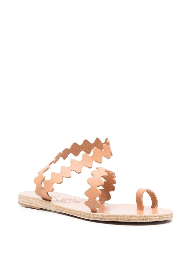 ANCIENT GREEK SANDALS scallop-hem sandals outlook