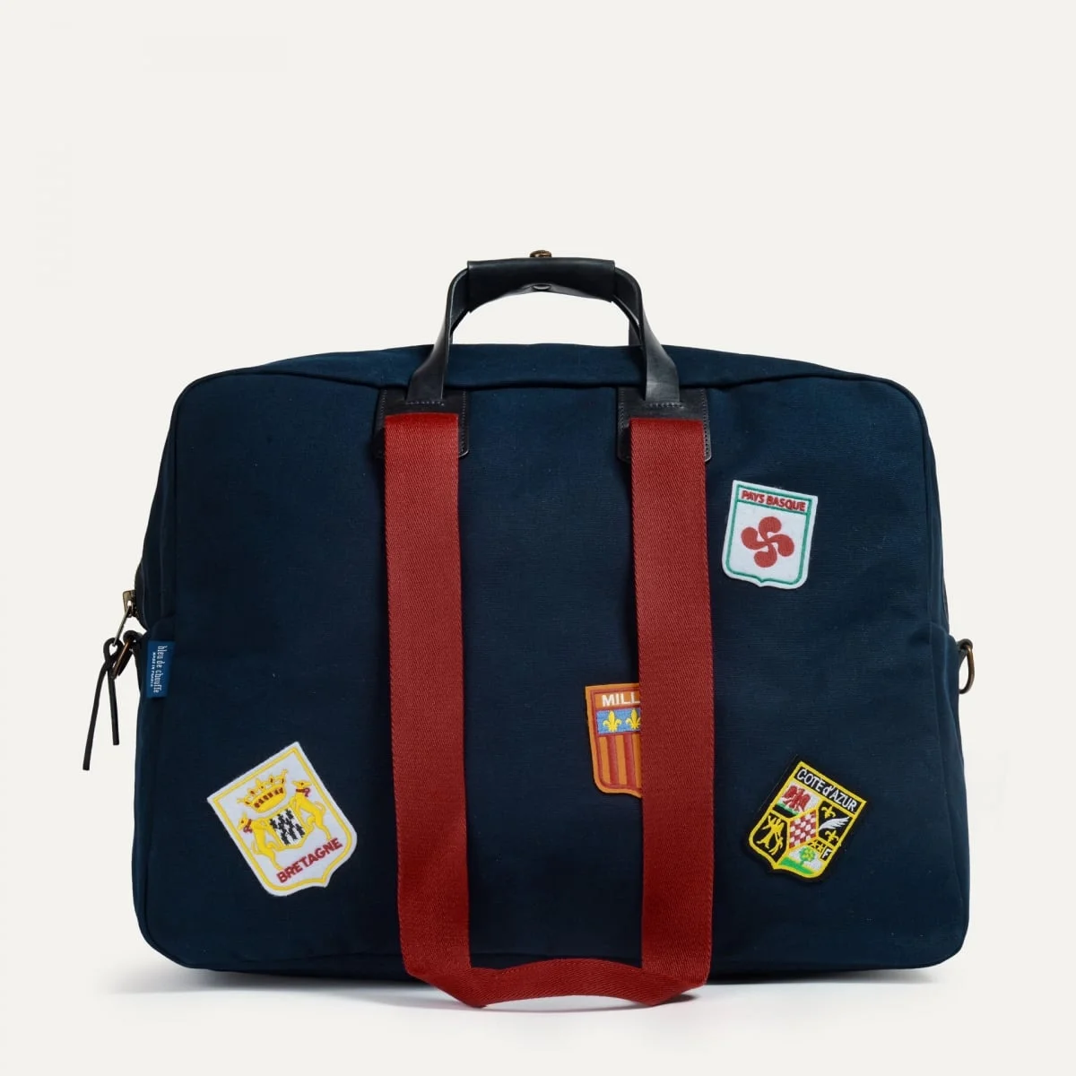 MISSAK AVIATOR TRAVEL BAG - BLUE EMBLEMS - 1