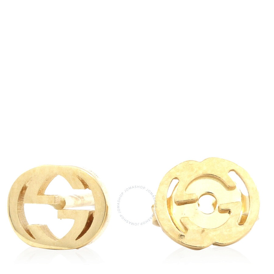 Gucci Interlocking G gold earrings - 4