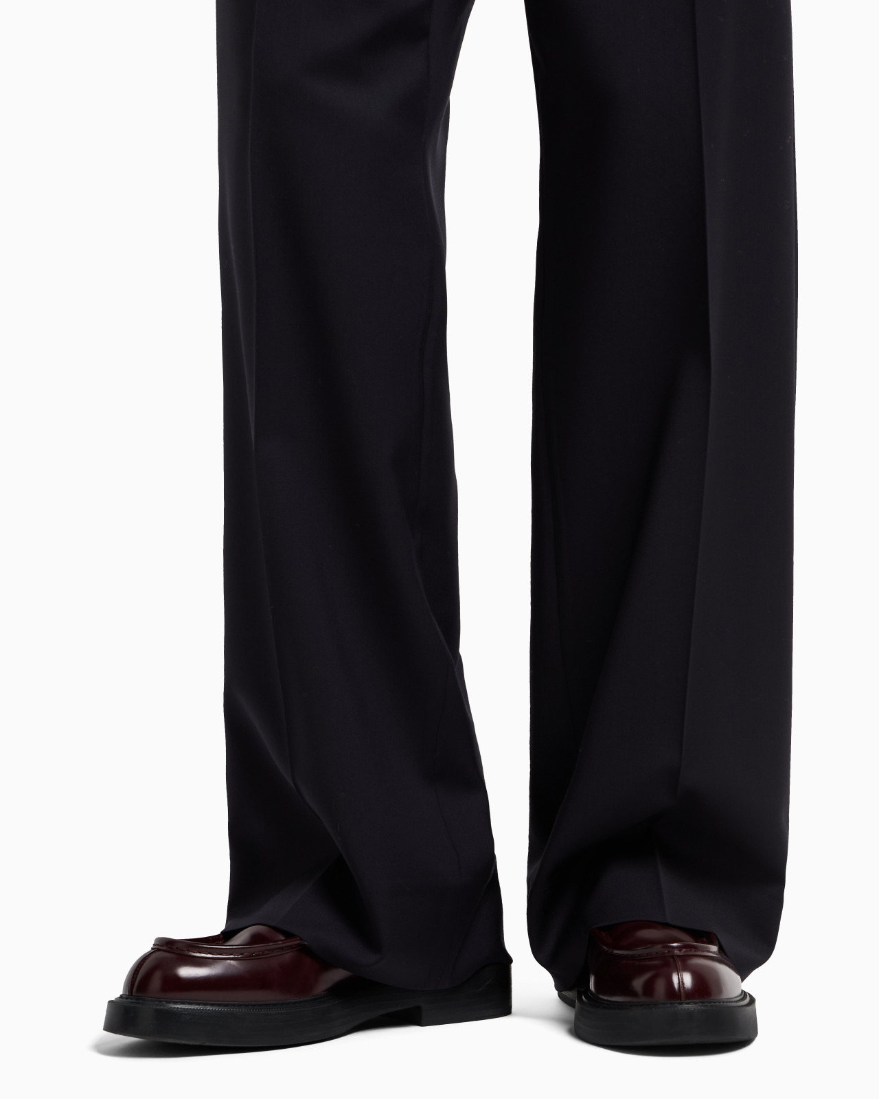ICON VIRGIN-WOOL STRETCH-SERGE TROUSERS WITH DARTS - 5