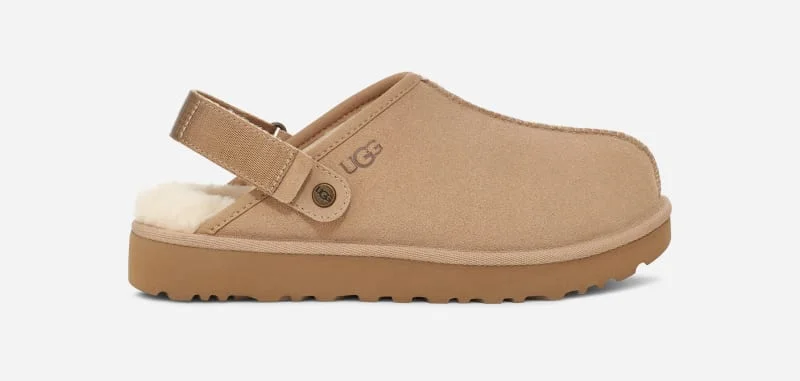 ® Women's Lanah Clog Suede Slippers in Sand - 1