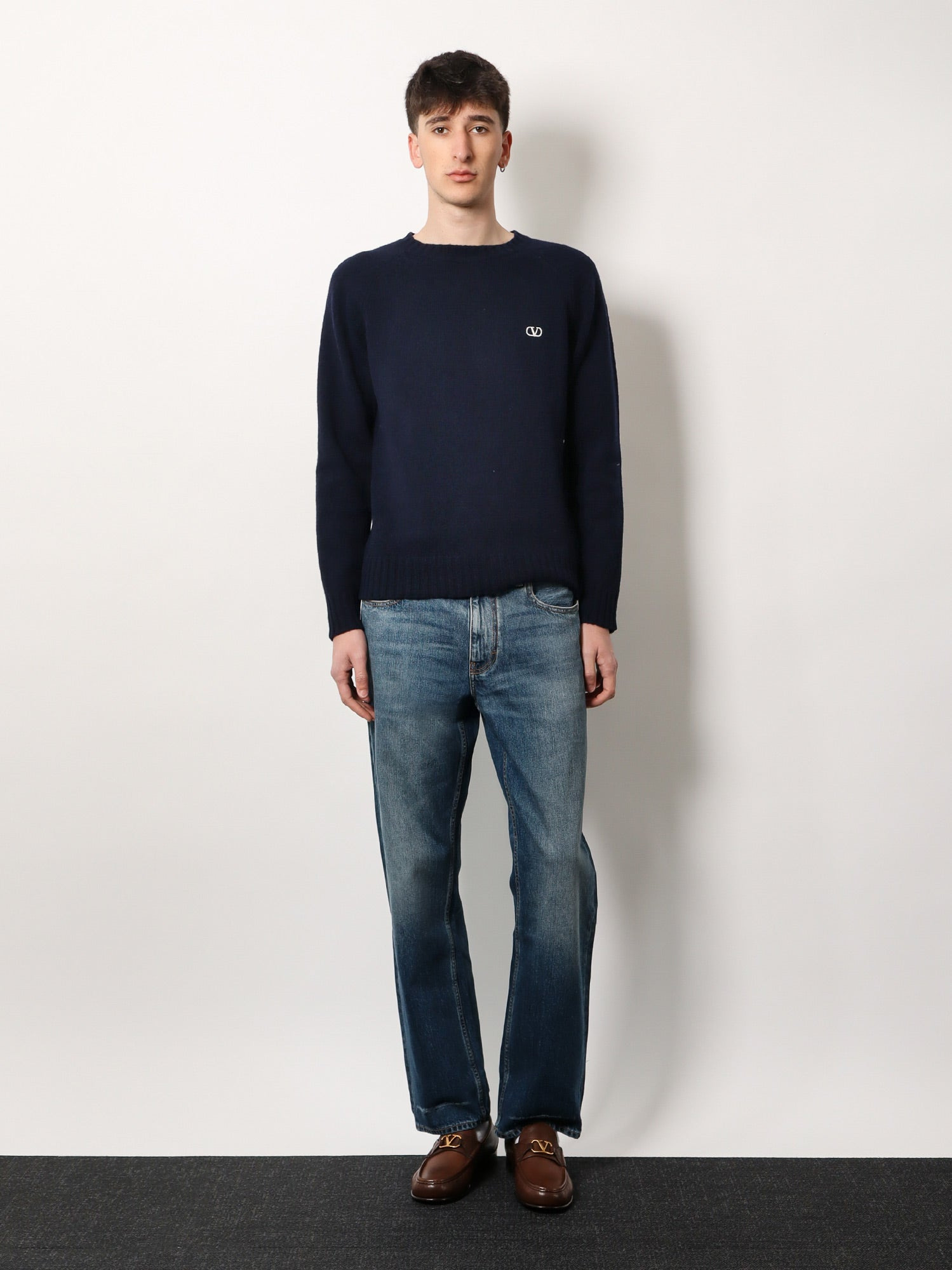 Valentino Virgin Wool Sweater With Vlogo Embroidery - 2