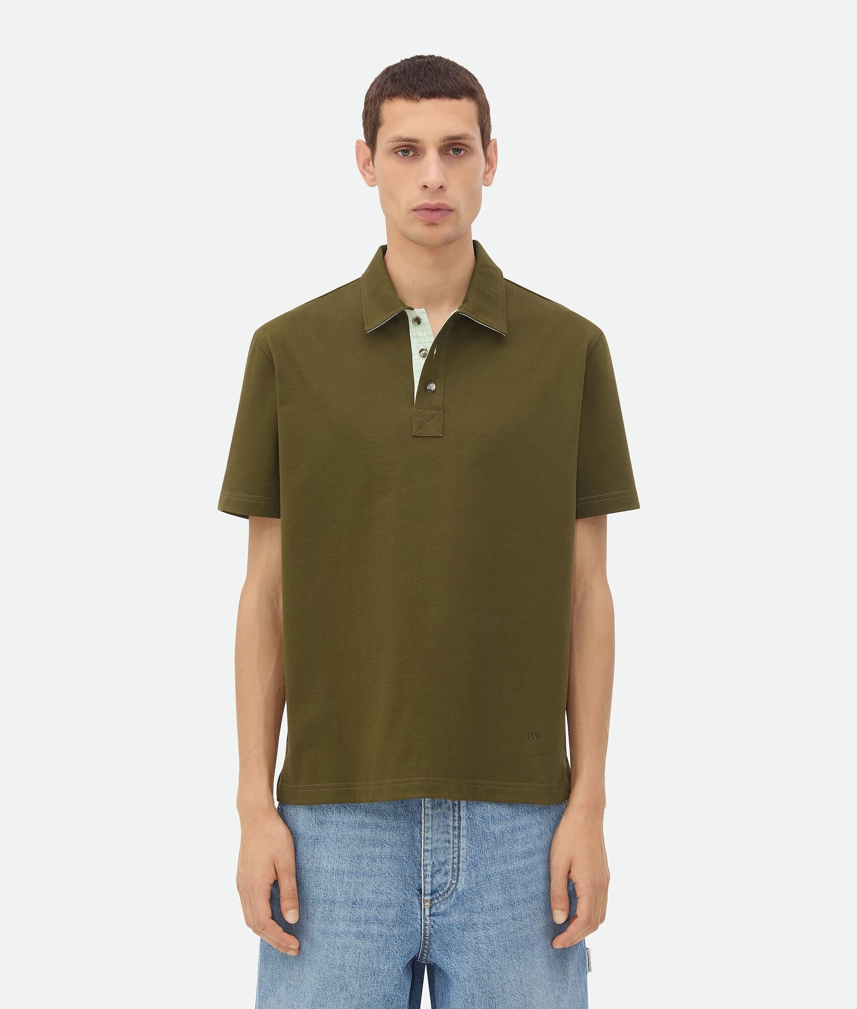 Pima Cotton Jersey Polo - 1