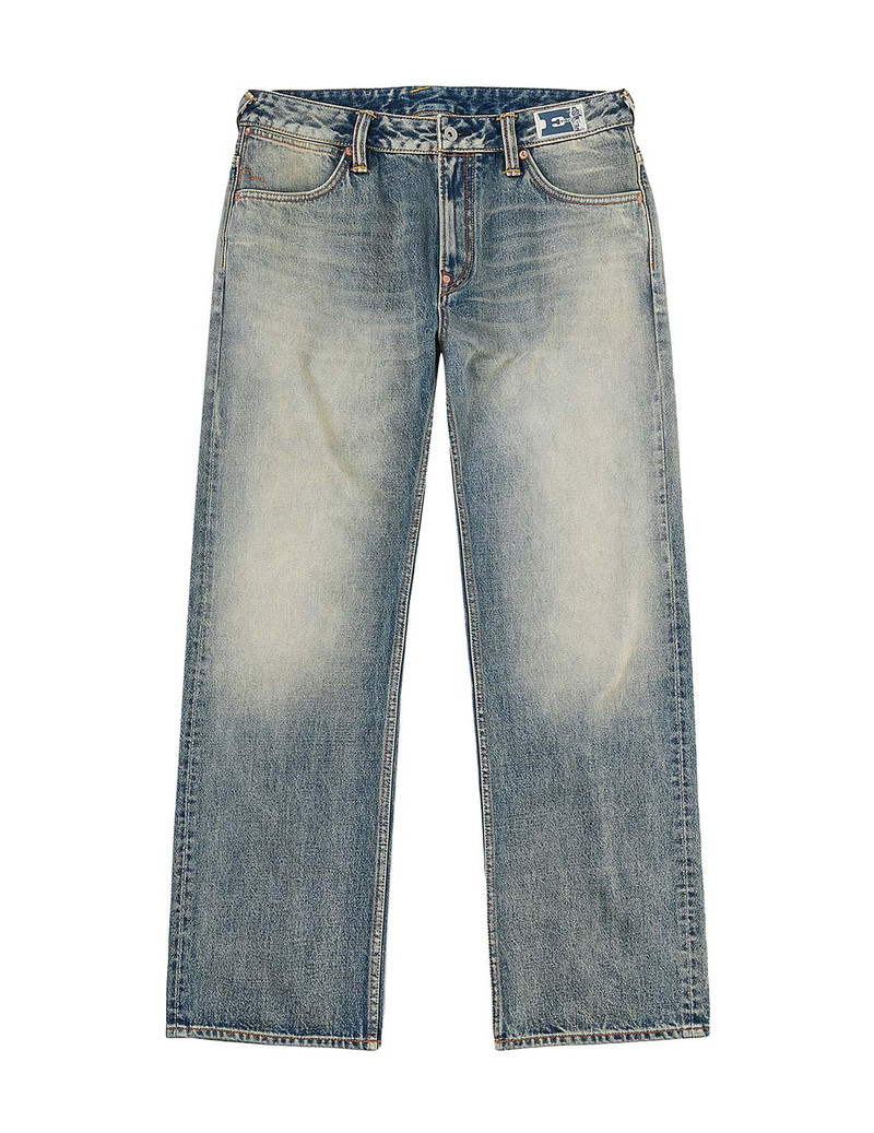 EVISU Distressed Seagull Print Regular Fit Denim Jeans outlook