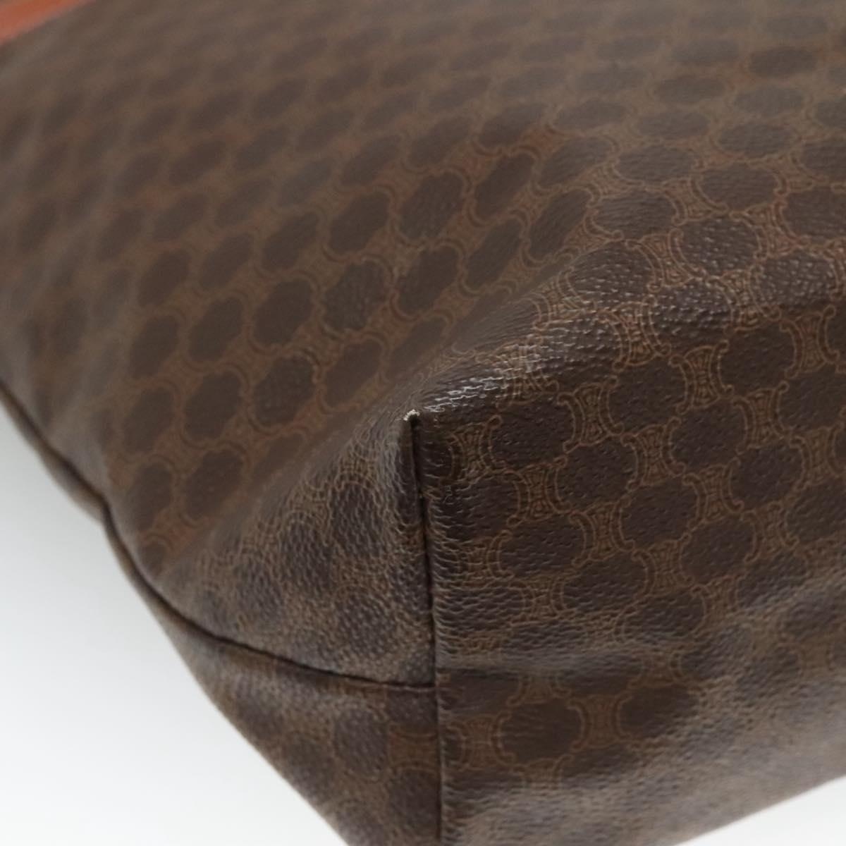 CELINE Macadam Canvas Tote Bag Pvc Leather Brown - 16